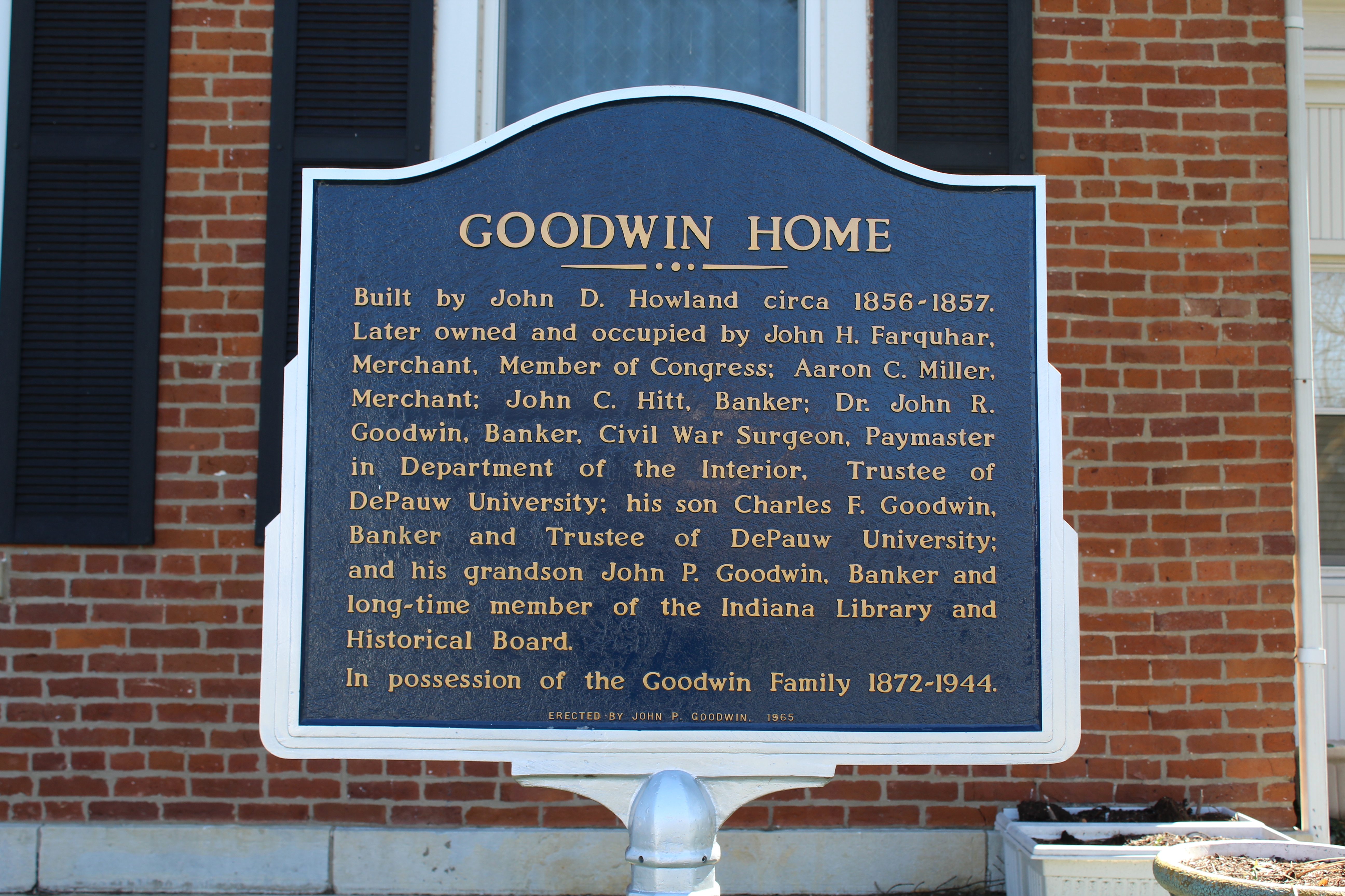 Goodwin Home Marker