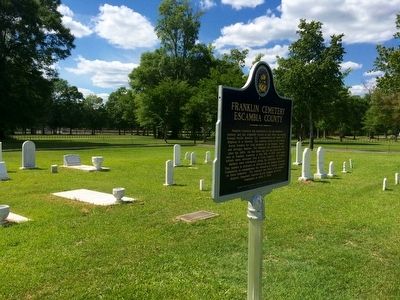 Franklin Cemetery & Marker image. Click for full size.