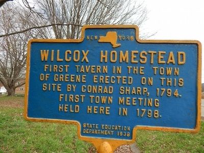 Wilcox Homestead Marker. Click for full size. Wilcox Homestead Marker image. Click for full size.