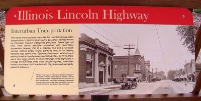 Interurban Transportation Marker image. Click for full size.