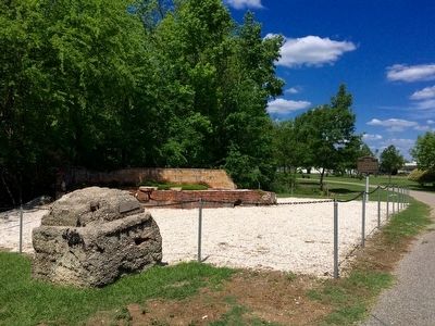 Burnt Corn Park Cistern & marker.. Click for full size. Burnt Corn Park Cistern & marker. image. Click for full size.