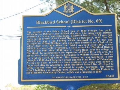 Blackbird School (District No. 69) Marker image. Click for full size.