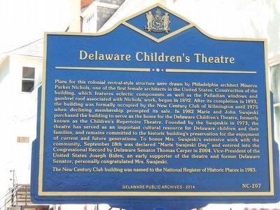 Delaware Children's Theatre Marker image. Click for full size.