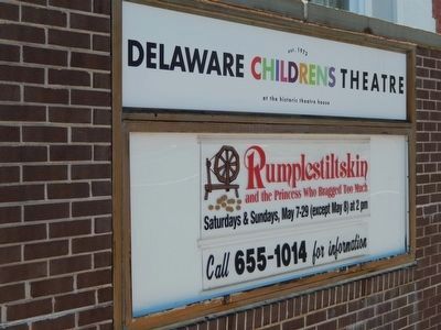 Delaware Children's Theatre Sign image. Click for full size.