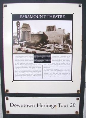 Paramount Theatre Marker image. Click for full size.