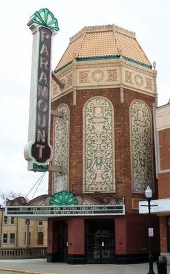 Paramount Theatre Entrance and Marquee Detail image. Click for full size.