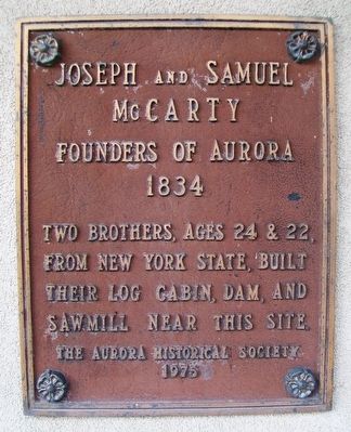 Joseph and Samuel McCarty Marker image. Click for full size.