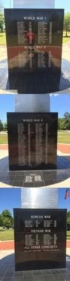 Covington County War Memorial (North, East and South Sides) image. Click for full size.