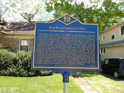 Blue Rock Community Club Marker image. Click for full size.