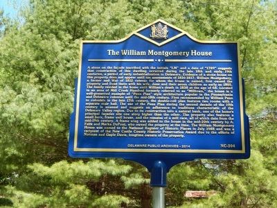 The William Montgomery House Marker image. Click for full size.