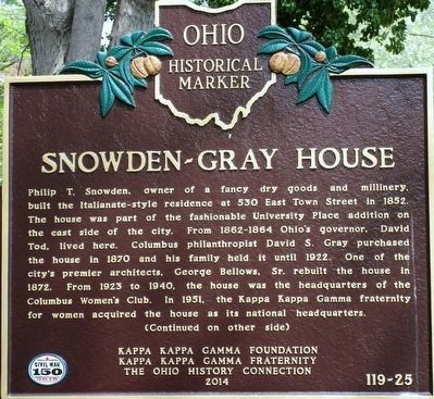 Snowden- Gray House Marker. Click for full size. Snowden- Gray House Marker image. Click for full size.