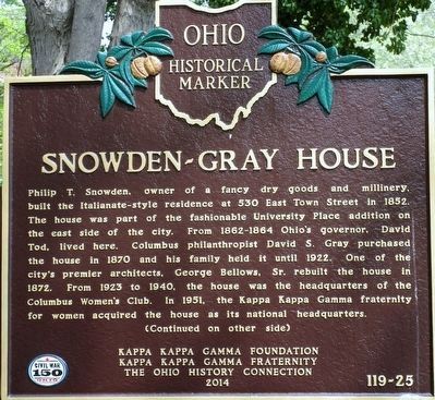 Snowden- Gray House Marker image. Click for full size.
