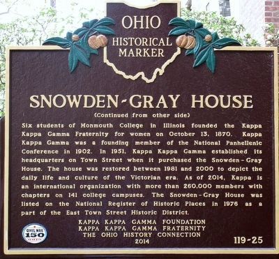 Snowden- Gray House Marker. Click for full size. Snowden- Gray House Marker image. Click for full size.