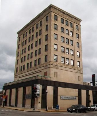 Aurora National Bank Building and Marker image. Click for full size.