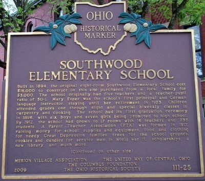 Southwood Elementary School Marker image. Click for full size.