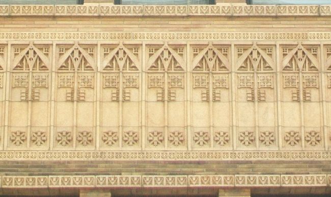 American National Bank Terra Cotta Detail image. Click for full size.