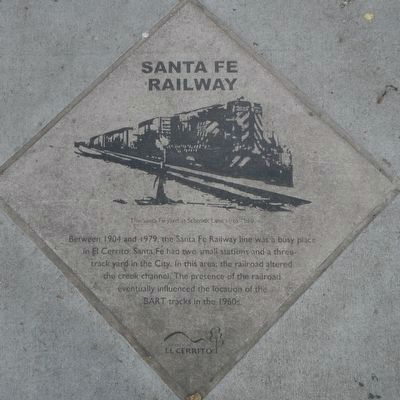 Santa Fe Railway Marker image. Click for full size.