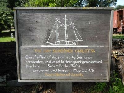 The Hay Schooner Carlotta Marker. Click for full size. The Hay Schooner Carlotta Marker image. Click for full size.