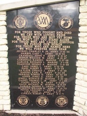 Aurora Vietnam Veteran Memorial Honor Roll. Click for full size. Aurora Vietnam Veteran Memorial Honor Roll image. Click for full size.