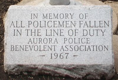 Aurora Police Memorial Marker image. Click for full size.