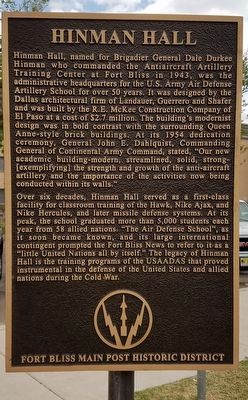 Hinman Hall Marker image. Click for full size.