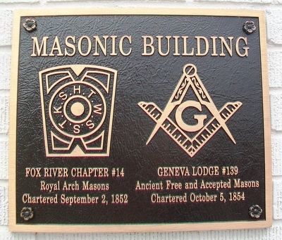 Masonic Building Marker image. Click for full size.