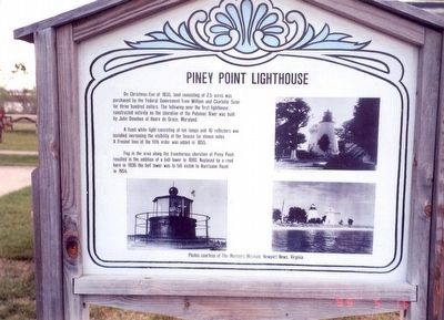 Piney Point Lighthouse Marker image. Click for full size.