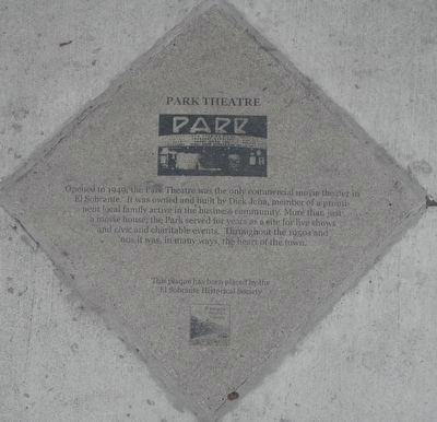 Park Theatre Marker. Click for full size. Park Theatre Marker image. Click for full size.