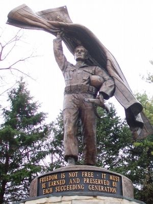 Kane County Veterans Memorial Statue image. Click for full size.