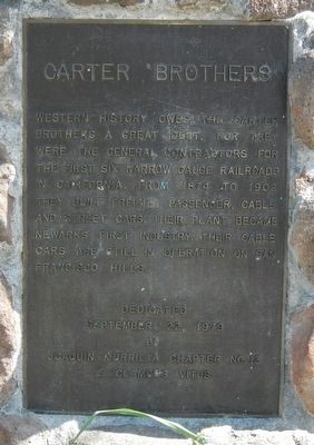 Carter Brothers Marker image. Click for full size.