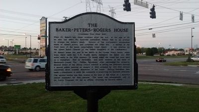 The Baker-Peters-Rogers House Marker (side 2) image. Click for full size.
