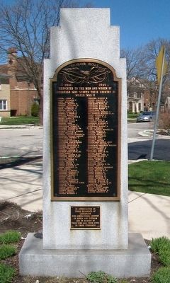 Sauganash Veterans Memorial (Side A) image. Click for full size.