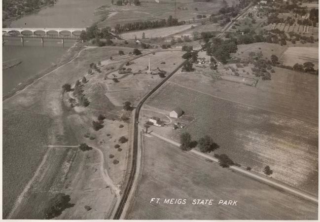 Aerial view of Fort Meigs State Memorial image. Click for more information.