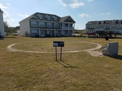 Circular Gun Mount / Fort Story Family Housing Marker image. Click for full size.