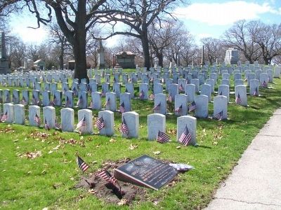 Union Civil War Soldiers Monuments and Marker. Click for full size. Union Civil War Soldiers Monuments and Marker image. Click for full size.