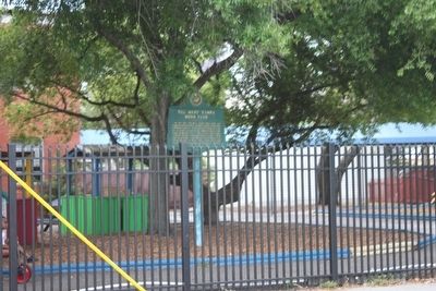 Former location of The West Tampa Boys Club Marker in playground image. Click for full size.
