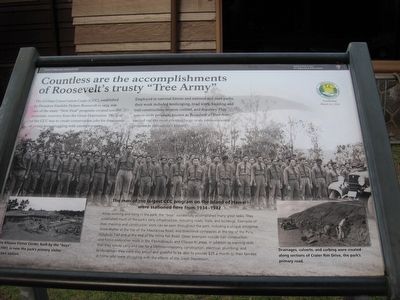 Countless are the Accomplishments of Roosevelt's Trusty "Tree Army" Marker image. Click for full size.