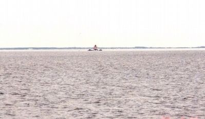 The Chesapeake Bay with the Thomas Point Lighthouse in the background image. Click for full size.