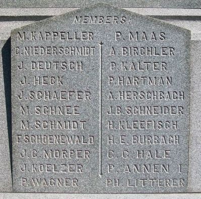St. Boniface Union Soldiers Monument Honor Roll. Click for full size. St. Boniface Union Soldiers Monument Honor Roll image. Click for full size.