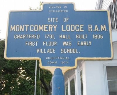 Montgomery Lodge R.A.M. Marker image. Click for full size.