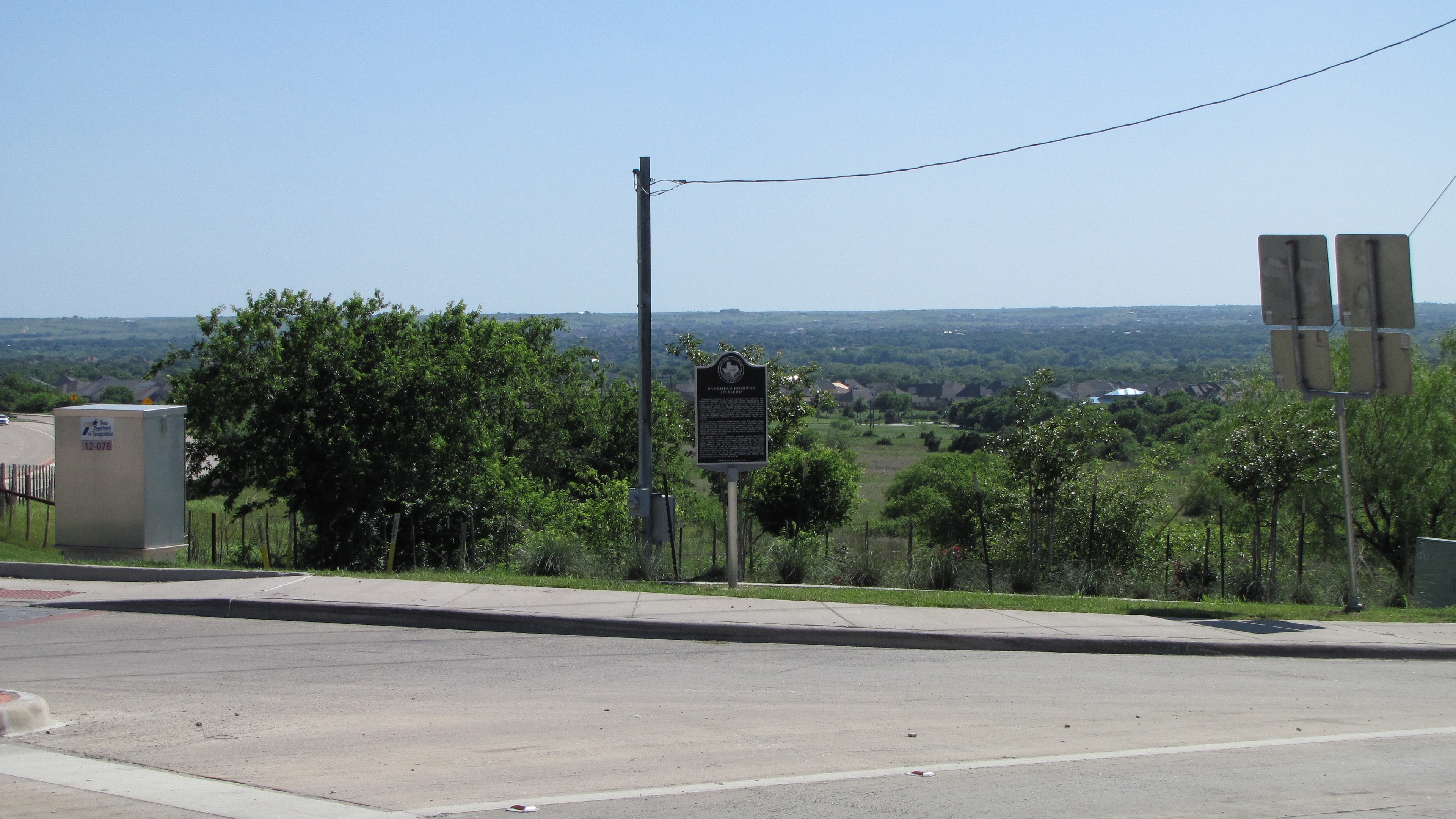 Bankhead Highway in Aledo Marker in context