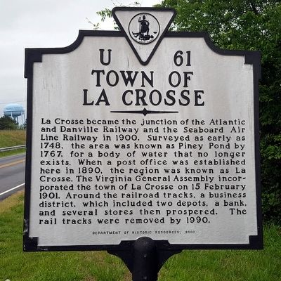 Town of La Crosse Marker image. Click for full size.