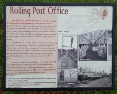 Rolling Post Office Marker. Click for full size. Rolling Post Office Marker image. Click for full size.