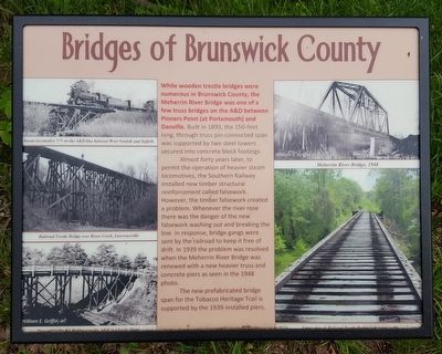 Bridges of Brunswick County Marker. Click for full size. Bridges of Brunswick County Marker image. Click for full size.