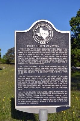 White Chapel Cemetery Marker image. Click for full size.