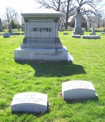 John A. "Jack" Johnson Monument. Click for full size. John A. "Jack" Johnson Monument image. Click for full size.