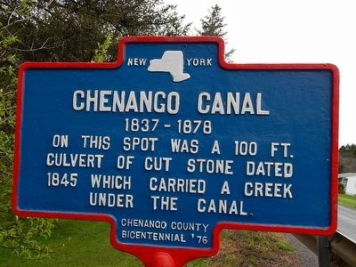 Chenango Canal Marker. Click for full size. Chenango Canal Marker image. Click for full size.