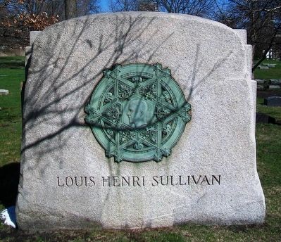 Louis Henri Sullivan Monument. Click for full size. Louis Henri Sullivan Monument image. Click for full size.