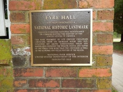 Eyre Hall Marker image. Click for full size.