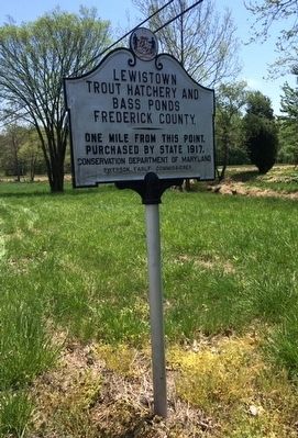 Lewistown Trout Hatchery and Bass Ponds Marker. Click for full size. Lewistown Trout Hatchery and Bass Ponds Marker image. Click for full size.